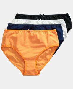 Grote Maten midi slips, Dames, wit, Maat: 66/68, Katoen, Ulla Popken