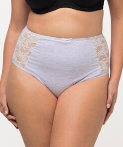 Grote Maten maxi slips, Dames, grijs, Maat: 58/60, Katoen/Polyester, Ulla Popken