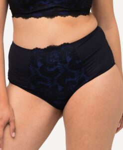 Grote Maten Maxislip, Dames, blauw, Maat: 58/60, Katoen/Synthetische vezels/Elastaan, Ulla Popken
