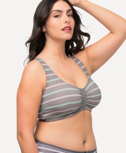 Grote Maten Bustier, Dames, blauw, Maat: 85D, Katoen, Ulla Popken