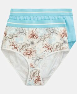 Grote Maten Maxislips, Dames, turquoise, Maat: 50/52, Katoen, Ulla Popken