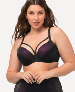 Grote Maten Beugelbeha, Dames, zwart, Maat: 85C, Synthetische vezels/Elastaan, Ulla Popken