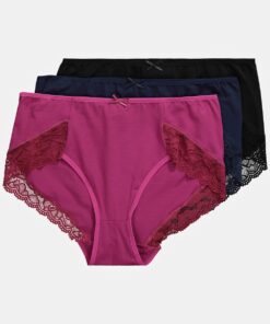 Grote Maten kantoorslips, Dames, wit, Maat: 62/64, Katoen/Synthetische vezels/Elastaan, Ulla Popken