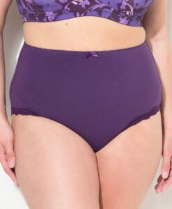 Grote Maten Maxi-slips, Dames, blauw, Maat: 50/52, Katoen/Synthetische vezels/Elastaan, Ulla Popken