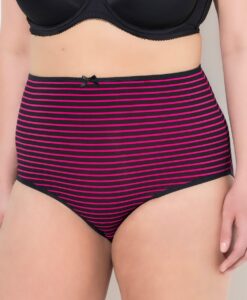 Grote Maten Maxislips, Dames, zwart, Maat: 54/56, Katoen, Ulla Popken