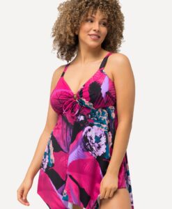 Grote Maten Badjurk, Dames, roze, Maat: 62, Synthetische vezels/Elastaan, Ulla Popken