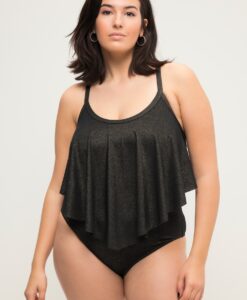 Grote Maten Bikinitop, Dames, zwart, Maat: 46, Polyester/Synthetische vezels/Elastaan, Studio Untold