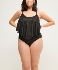Grote Maten Bikini slip, Dames, zwart, Maat: 54, Polyester/Synthetische vezels/Elastaan, Studio Untold