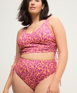 Grote Maten Bikinibroekje, Dames, oranje, Maat: 54, Polyester/Synthetische vezels/Elastaan, Studio Untold