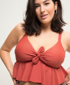 Grote Maten Bikini-top, Dames, rood, Maat: 42, Polyester/Synthetische vezels/Elastaan, Studio Untold