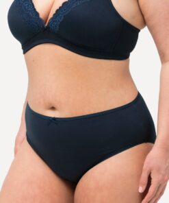 Grote Maten Midi-slips, Dames, blauw, Maat: 66/68, Katoen, Ulla Popken