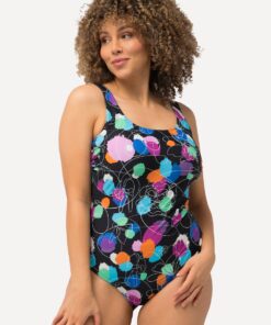 Grote Maten Badpak, Dames, zwart, Maat: 54/56, Polyester/Synthetische vezels/Elastaan, Ulla Popken