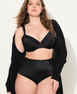Grote Maten Beugelbeha, Dames, zwart, Maat: 115F, Polyester/Synthetische vezels/Elastaan, Ulla Popken