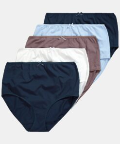 Grote Maten Maxislips, Dames, blauw, Maat: 66/68, Katoen, Ulla Popken