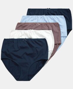 Grote Maten Maxislips, Dames, blauw, Maat: 62/64, Katoen, Ulla Popken