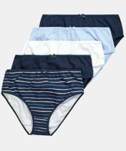 Grote Maten Midislips, Dames, blauw, Maat: 58/60, Katoen, Ulla Popken