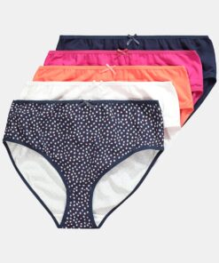 Grote Maten Midislips, Dames, blauw, Maat: 62/64, Katoen, Ulla Popken