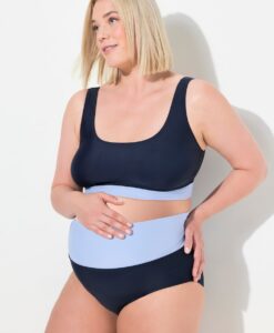 Grote Maten Bustier, Dames, blauw, Maat: 60, Synthetische vezels/Elastaan, Ulla Popken