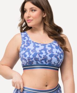 Grote Maten Bustiers, Dames, blauw, Maat: 50/52, Katoen, Ulla Popken