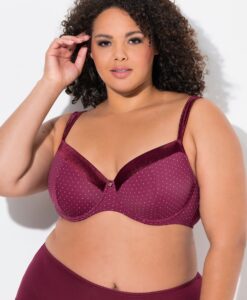 Grote Maten Beugel BH, Dames, rood, Maat: 105D, Synthetische vezels/Elastaan, Ulla Popken