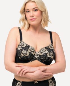 Grote Maten Beugel BH, Dames, zwart, Maat: 110D, Synthetische vezels/Polyester, Ulla Popken