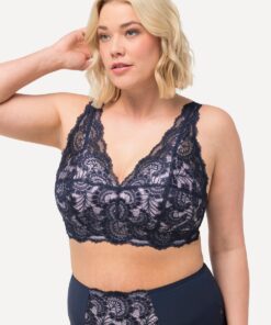 Grote Maten Bralette, Dames, roze, Maat: 115E, Synthetische vezels/Elastaan, Ulla Popken
