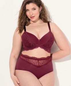 Grote Maten Beugel BH, Dames, rood, Maat: 90E, Synthetische vezels/Elastaan, Ulla Popken