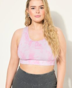 Grote Maten Sport-bustier, Dames, paars, Maat: 46/48, Polyester/Elastaan, Studio Untold