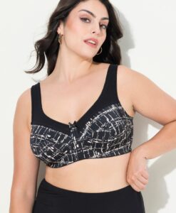 Grote Maten Steunbeha, Dames, zwart, Maat: 110C, Synthetische vezels, Ulla Popken