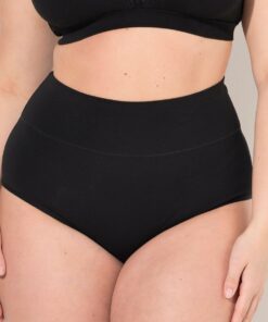 Grote Maten Maxi-slips, Dames, zwart, Maat: 58/60, Katoen, Ulla Popken