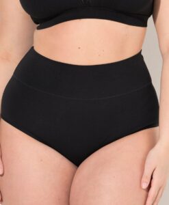 Grote Maten Maxi-slips, Dames, zwart, Maat: 58/60, Katoen, Ulla Popken