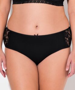 Grote Maten slip, Dames, zwart, Maat: 58/60, Katoen/Synthetische vezels/Elastaan, Ulla Popken
