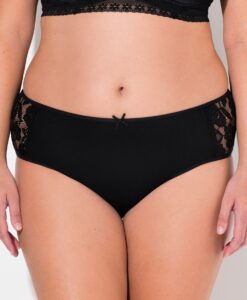 Grote Maten slip, Dames, zwart, Maat: 54/56, Katoen/Synthetische vezels/Elastaan, Ulla Popken