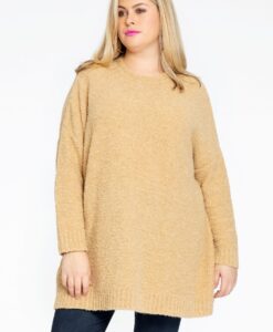 Yoek Pullover wijd TEDDY | Bruin | Maat 50/52