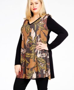 Yoek Tuniek wide bottom | Zwart | Maat 42/44