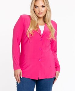 Yoek Blazer kort | Roze | Maat 54/56