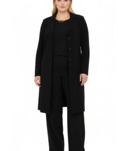 Yoek Blazer extra lang | Zwart | Maat 38/40