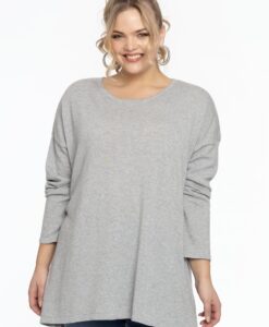 Yoek Trui vierkant cashmere | Licht Grijs | Maat 38/40