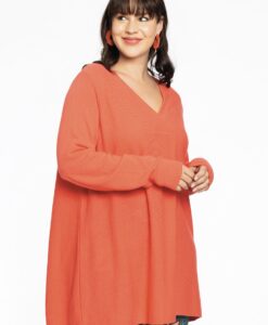 Yoek Trui met V-hals | Oranje | Maat 38/40