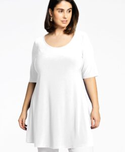 Yoek Tuniek wide bottom | Wit | Maat 38/40
