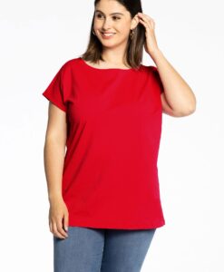Yoek T-shirt kapmouwen | Rood | Maat 54/56