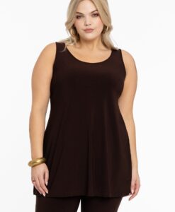 Yoek Top flare | Bruin | Maat 42/44