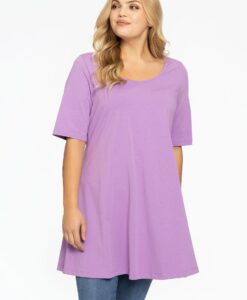 Yoek Tuniek wide bottom | Licht Paars | Maat 42/44