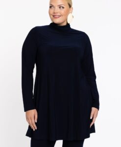 Yoek Tuniek met col wide bottom | Blauw | Maat 42/44