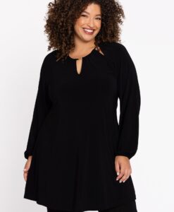 Yoek Tuniek wide bottom | Zwart | Maat 42/44