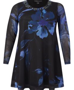 Yoek Tuniek wide bottom VALENTINE | Blauw | Maat 50/52