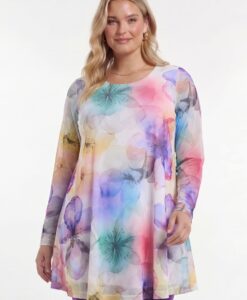 Yoek Tuniek wide bottom BLOOM WITH LOVE | Multi | Maat 46/48