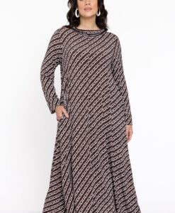 Yoek Jurk Swing | Bruin | Maat 54/56