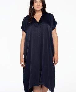 Yoek Kaftan-jurk V-hals | Blauw | Maat 42/44