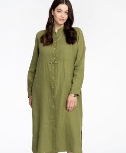 Yoek Blouse lang | Groen | Maat 42/44